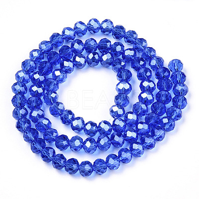 Electroplate Glass Beads Strands EGLA-A034-T2mm-A32-1