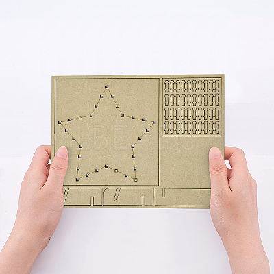 1 Set DIY String Art Kit Arts and Crafts for Children DIY-GF0004-28A-1