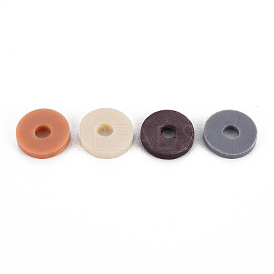 Handmade Polymer Clay Beads Strands CLAY-R089-8mm-T005-1