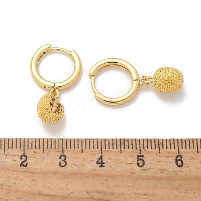 Brass Cubic Zirconia Hoop Earrings EJEW-Q015-01G-D-1
