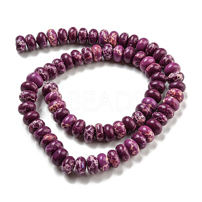 Synthetic Imperial Jasper Dyed Beads Strands G-D077-E01-01E-1
