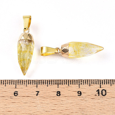 Natural Citrine Pendants G-N345-01B-1