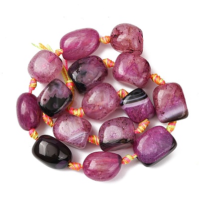 Natural Agate Beads Strands G-F825-G01-01B-1