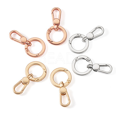 6Pcs 3 Colors Alloy Swivel Clasps FIND-TADJ0001-15-1