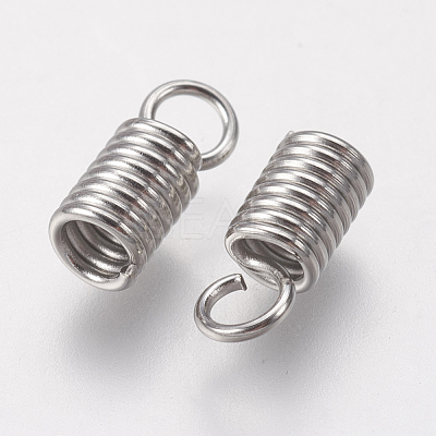 Tarnish Resistant 304 Stainless Steel Cord Ends STAS-F141-21P-10x4-1