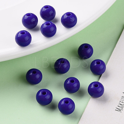 Opaque Acrylic Beads X-MACR-S370-C8mm-A36-1