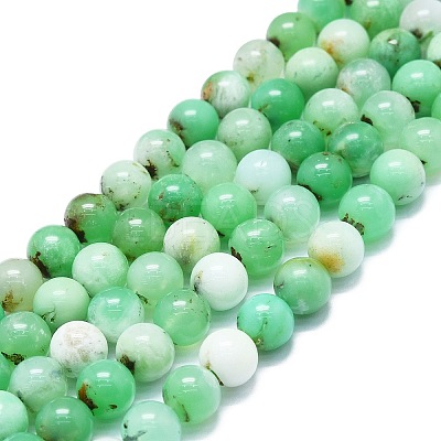 Natural Chrysoprase Beads Strands G-K245-A12-05-1