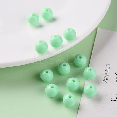 Opaque Acrylic Beads MACR-S370-C10mm-A05-1