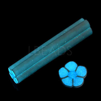 Luminous Handmade Five Petal Flower Polymer Clay Canes CLAY-T016-85-1