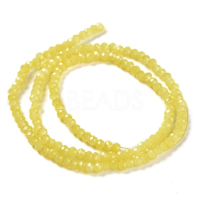 Baking Paint Imitation Jade Glass Bead Strands LS-DGLA-A034-J2MM-A24-1
