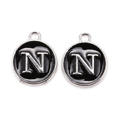 Platinum Plated Alloy Charms ENAM-S118-02N-P-1
