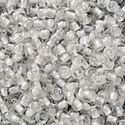 6/0 Transparent Inside Colours Glass Seed Beads SEED-P006-01A-15-1