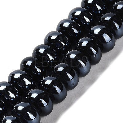 Glazed Porcelain Rondelle Beads PORC-Q001-01H-1