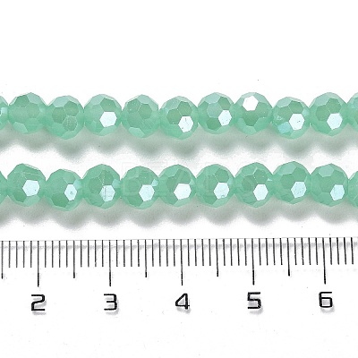Electroplate Glass Beads Strands EGLA-A035-J6mm-A10-1