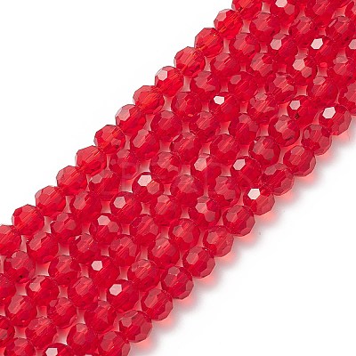 Transparent Glass Bead Strands GLAA-G013-8mm-99-1