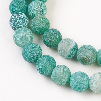 Natural Weathered Agate Beads Strands X-G-G589-8mm-08-1