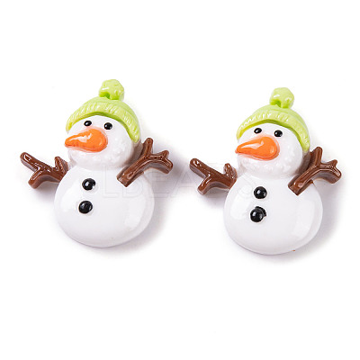 Christmas Decorations Theme Opaque Resin Decoden Cabochons RESI-Z026-01Q-1
