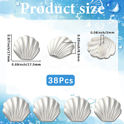 38Pcs 1-Hole Alloy Buttons BUTT-CY0001-20MS-1