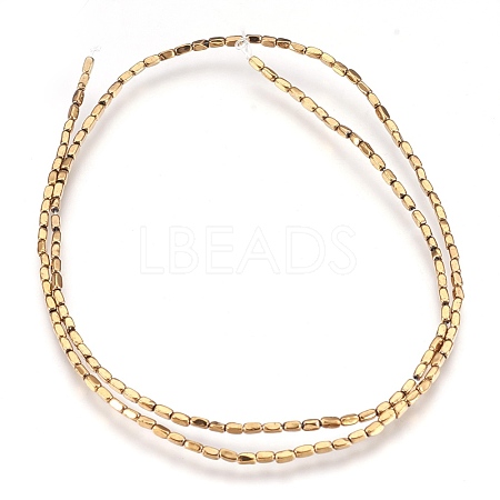 Electroplate Non-magnetic Synthetic Hematite Beads Strands G-I208-21-E-1