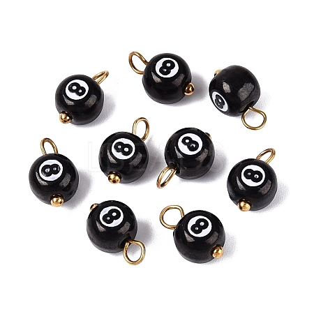 304 Stainless Steel Enamel Pendants STAS-U054-05G-1