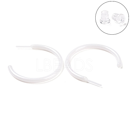 Hypoallergenic Bioceramics Zirconia Ceramic Ring Stud Earrings EJEW-Z023-01H-1