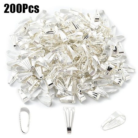 200Pcs Iron Snap on Bails IFIN-YW0003-74S-1