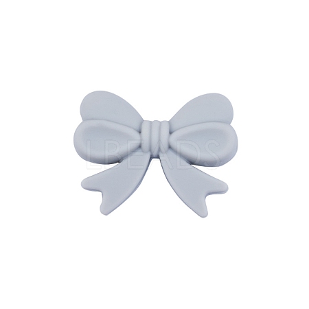 Bowknot Food Grade Silicone Beads PW-WG39907-04-1