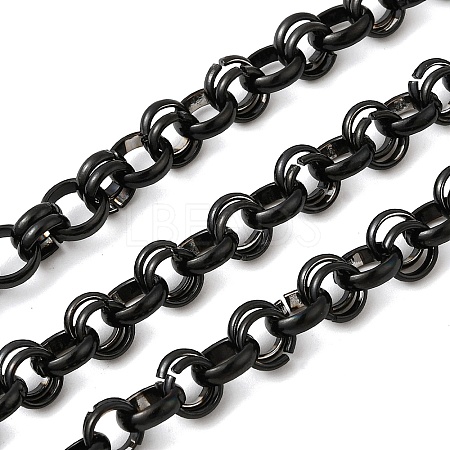 304 Stainless Steel Ring Link Chains CHS-K024-10EB-1