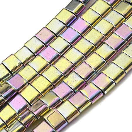 Electroplated Non-magnetic Synthetic Hematite Beads Strands G-C106-B02-04B-1