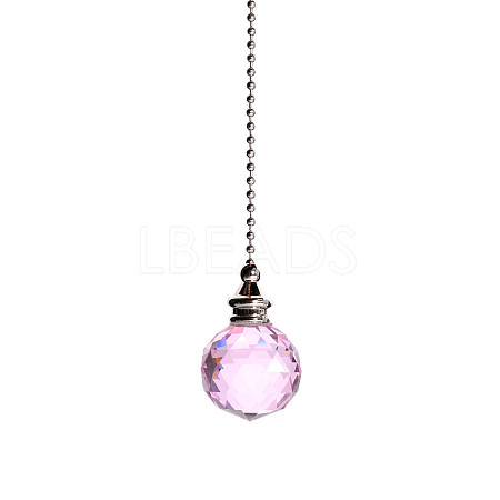 Glass Crystal Ceiling Fan Pull Chain Extenders PW-WG22568-04-1