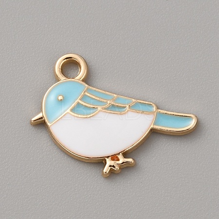 Alloy Enamel Pendants ENAM-WH0065-30LG-03-1