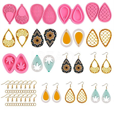 DIY Dangle Earring Making Kits DIY-SZ0006-64-1