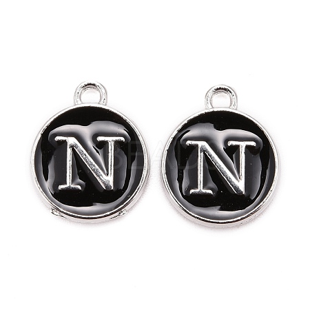 Platinum Plated Alloy Charms ENAM-S118-02N-P-1