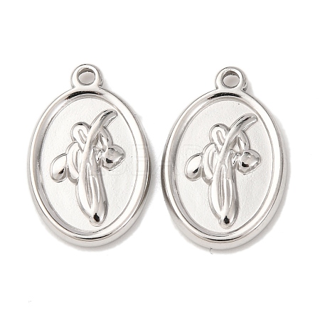 304 Stainless Steel Pendants STAS-I358-12P-13-1