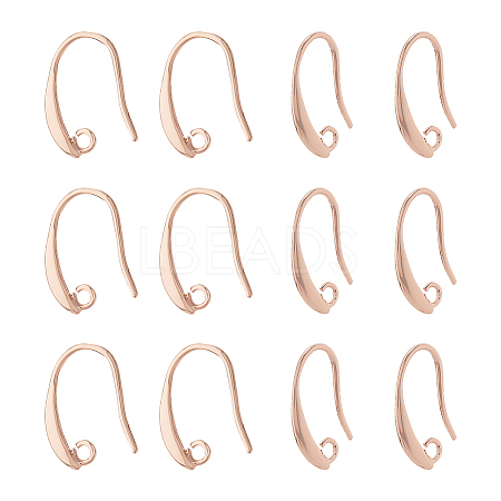40Pcs Brass Earring Hooks KK-FH0007-64G-1