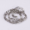Electroplate Glass Beads Strands EGLA-J145-6mm-PL01-2