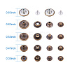 1Box Mixed Metal Jewelry Snap Fastener BUTT-WH0001-01-3