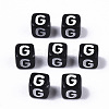 Opaque Acrylic Beads X-SACR-N002-01G-2