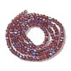 Electroplate Transparent Glass Beads Strands LS-EGLA-A035-T3mm-L13-2