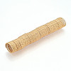 Textured Round Brass Jewelry Wires KK-N258-03G-2