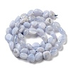 Natural Blue Lace Agate Beads Strands G-K379-A01-01-3