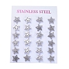 Tarnish Resistant 304 Stainless Steel Stud Earrings EJEW-H368-33P-3