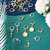 40Pcs 2 Colors Brass Leverback Earring Findings KK-TA0001-88-8