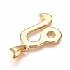 304 Stainless Steel Pendants STAS-L210-06D-G-2