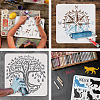 Plastic Drawing Painting Stencils Templates DIY-WH0396-440-4