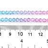 Gradient Color Baking Paint Glass Bead Strands X1-DGLA-A039-T4mm-A07-5
