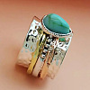 Alloy and Resin Finger Rings FS-WGDE678-02-3