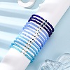 13Pcs Evil Eye Resin & Glass Beads Stretch Bracelets Sets BJEW-JB12367-1