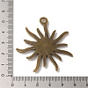 Tibetan Alloy Flower Pendant Cabochon Bezel Settings LS-PALLOY-A13079-AB-NR-3