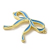 Brass Enamel Connector Charms KK-D098-01G-01-2